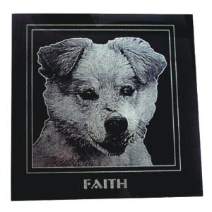 Black Granite Square Tile - 6