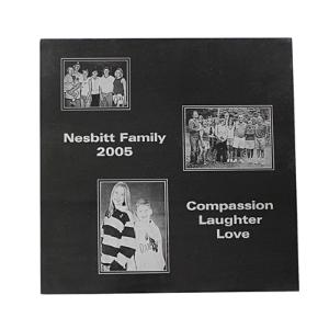 Black Granite Square Tile - 12