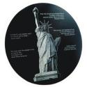 Black Granite Round Tile - 12"