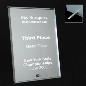 Glass Mirror Plaques with Stand - 5x7