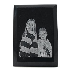 Black Marble Plaque with Stand - 5x7