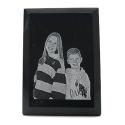 Black Marble Plaque with Stand - 5x7