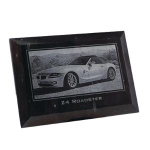 Black Marble Plaque with Stand - 7x9