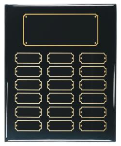 Black Piano Finish Perpetual Plaques - 18 Plates