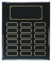 Black Piano Finish Perpetual Plaques - 18 Plates