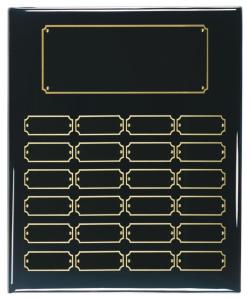 Black Piano Finish Perpetual Plaques - 24 Plates