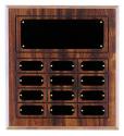 Cherry Finish Perpetual Plaques - 12 Plates