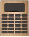 Oak Finish Perpetual Plaques - 24 Plates
