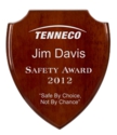 7 1/4 x 8 3/4" Rosewood Piano Finish Shield Plaque 