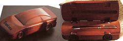 race car wood pen set