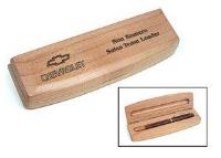 maple laser engraved pen set box