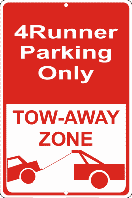 Custom No Parking Sign