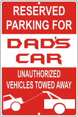 Personalized No Parking Sign