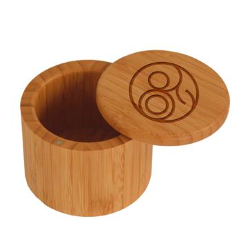 Totally Bamboo Engraved Round Salt Box