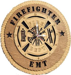 Firefighter 3D Clock
