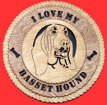 Basset Hound 3D Wall Clock
