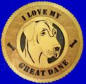 Great Dane Uncroped Dog Wall Tribute