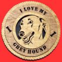 Greyhound 3D Wall Clock