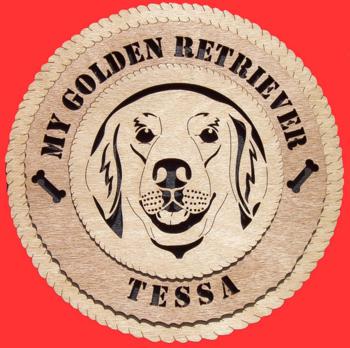 Golden Retriever 3D Wall Clock