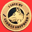 German Shepherd 3D Wall Clock