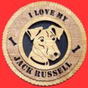 Jack Russell Terrier 3D Wall Clock