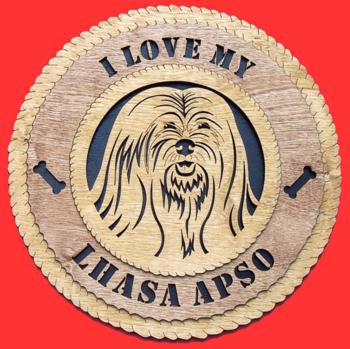 Lhasa Apso 3D Wall Clock