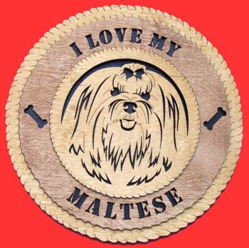 Maltese 3D Wall Clock