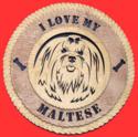 Maltese 3D Wall Clock