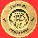 Pekingese 3D Wall Clock