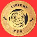 Pug 3D Wall Clock
