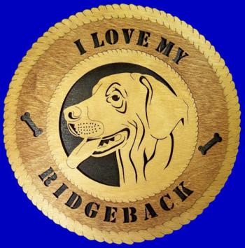 Rhodesian Ridgeback Dog 3D Wall Clock
