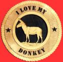 Donkey 3D Wood Wall Tribute