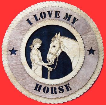 Greeting Horse 3D Wood Wall Tribute