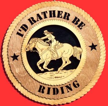Girl Riding Horse 3D Wood Wall Tribute