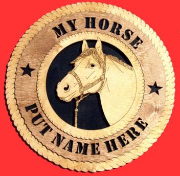 Horse Head 3D Wood Wall Tribute