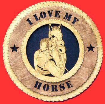 Man With Horse 3D Wood Wall Tribute
