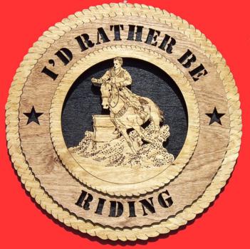 Male Barrel Racer Horse 3D Wood Wall Tribute