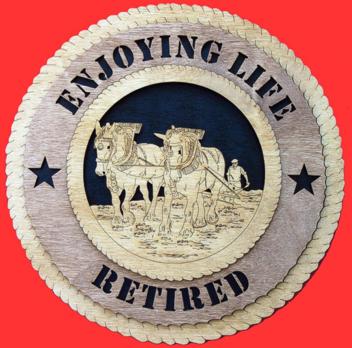 Plow Horse 3D Wood Wall Tribute