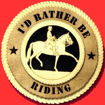English Horse Rider 3D Wood Wall Tribute