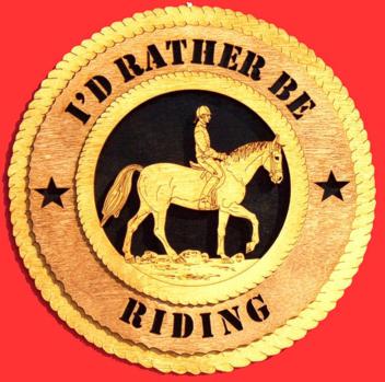 English Rider 3D Wood Wall Tribute