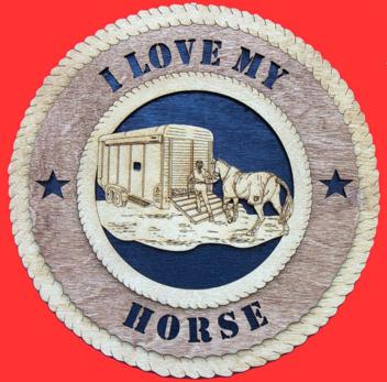 Horse Trailer 3D Wood Wall Tribute