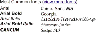 Fonts