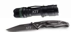 Gerber Paraframe and Cree R2 Tactical Flashlight Combo