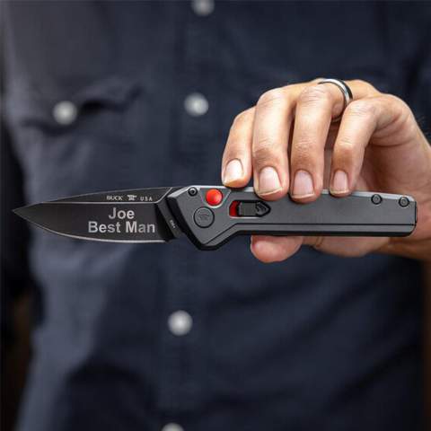 Personalized Buck Deploy Auto Pocket Knife 838, 3.25" Blade