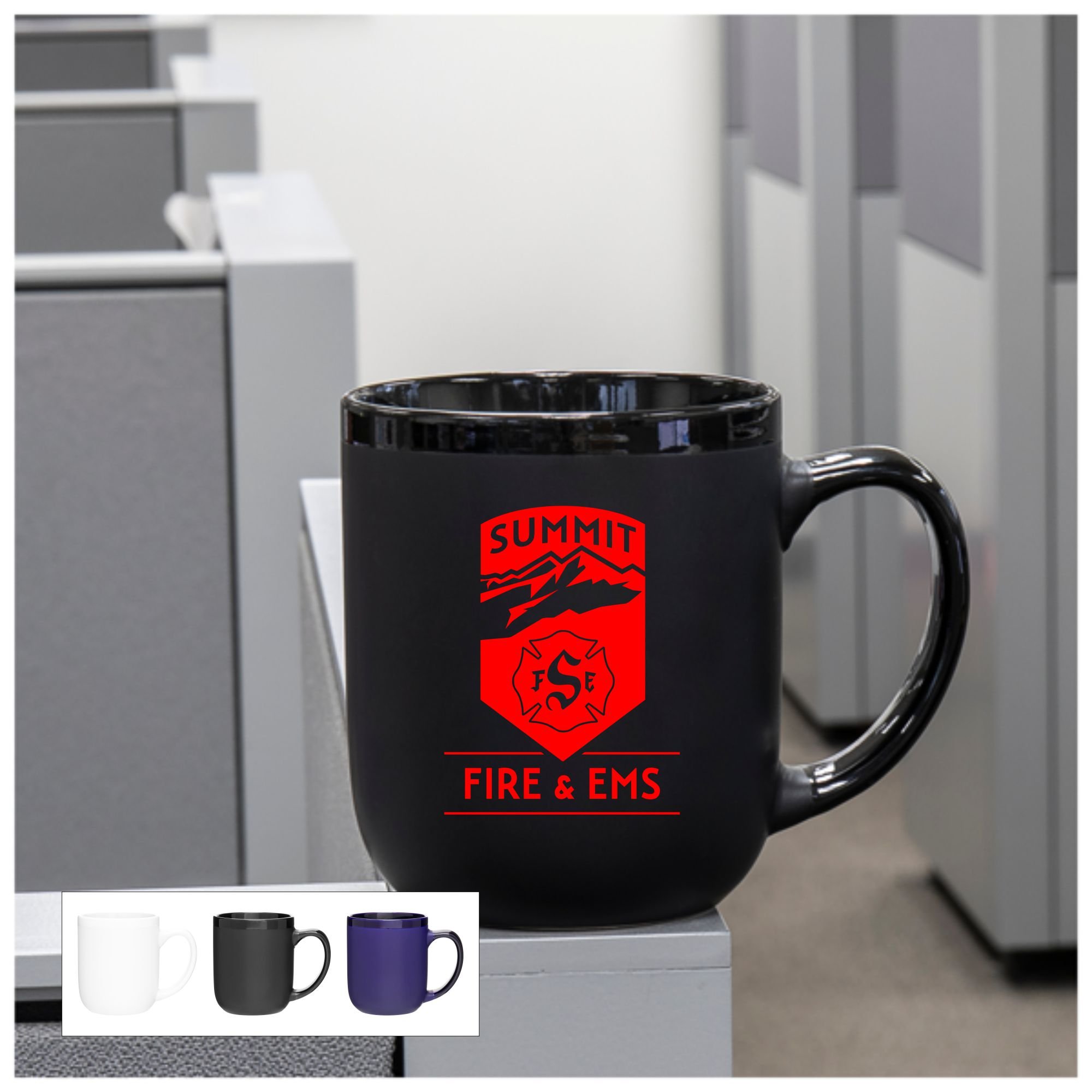 Custom Imprinted Large Ceramic Coffee Mug Modelo 16oz
