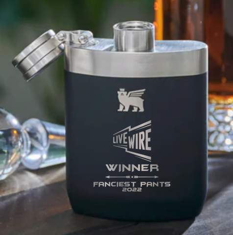 Stanley Unbreakable Lifted Spirits Master Flask Powder Coated Stainless 8oz