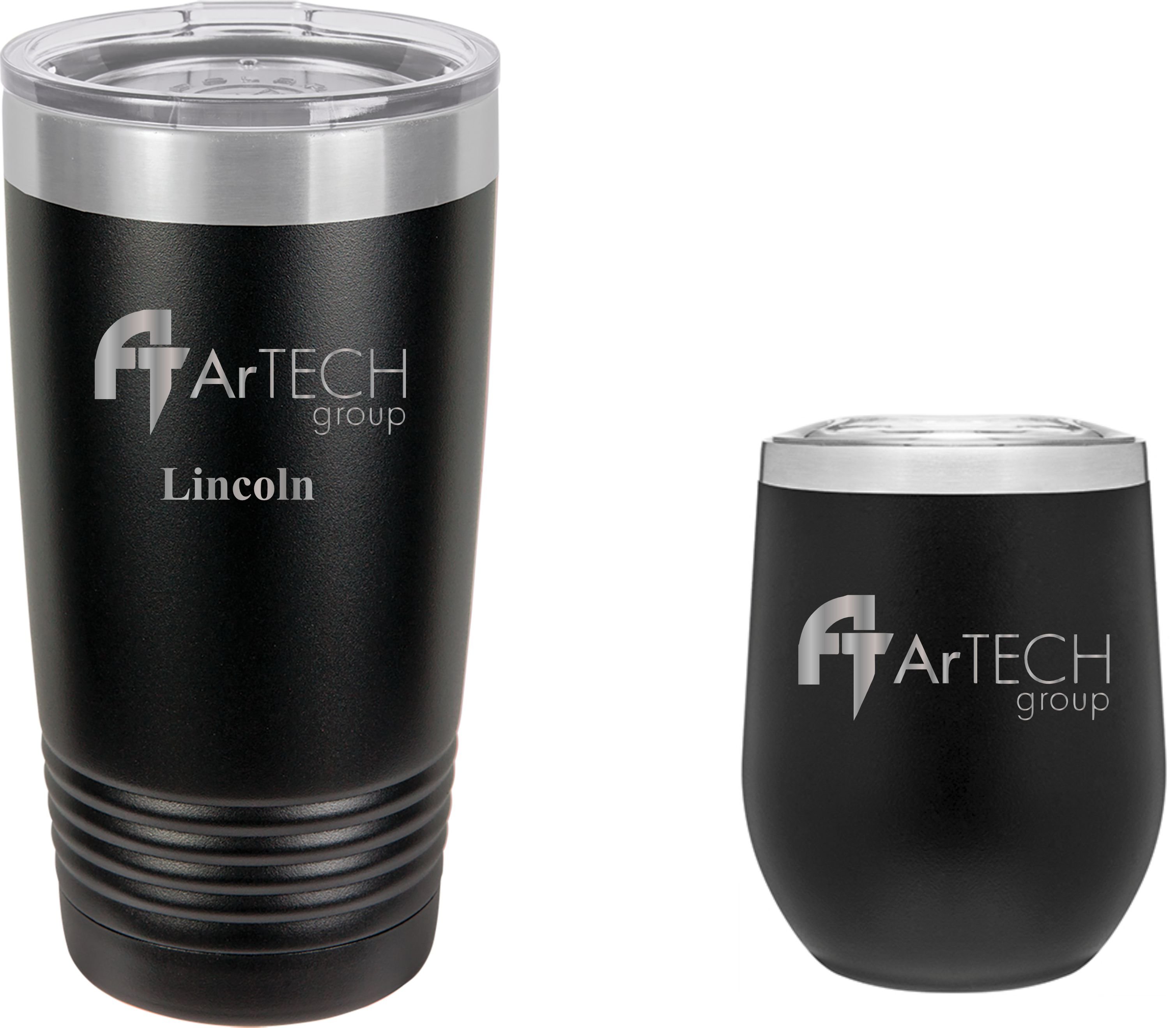 Set of 20oz and 12oz Stainless Thermal Tumblers