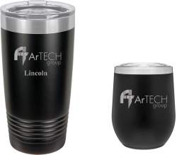 Set of 20oz and 12oz Stainless Thermal Tumblers