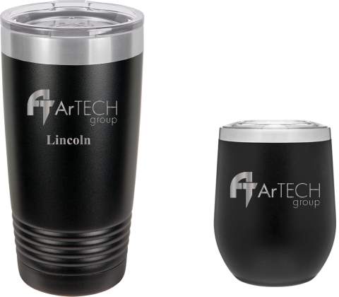Set of 20oz and 12oz Stainless Thermal Tumblers