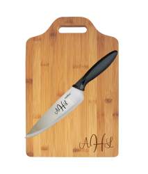 Carving Board and Chopping Knife Gift Set